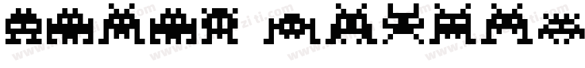 robot invaders字体转换